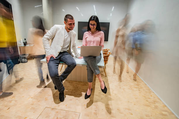 istock Collaboration and analysis by business people working in office. 1283015371