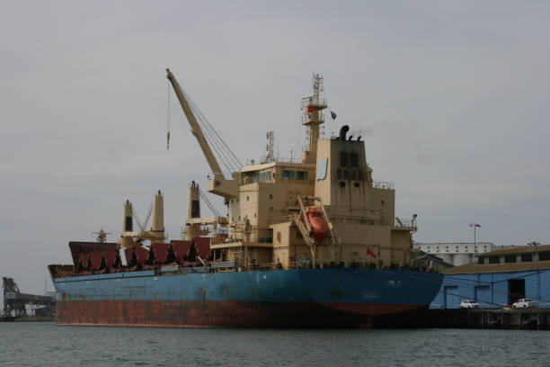 istock Old Container Ship in Adelaide Port, Australia 1283020795