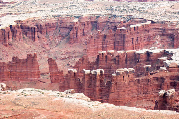istock Sandstone pinnacles in the Needles district, as seen from the Grand View Point 1283021280