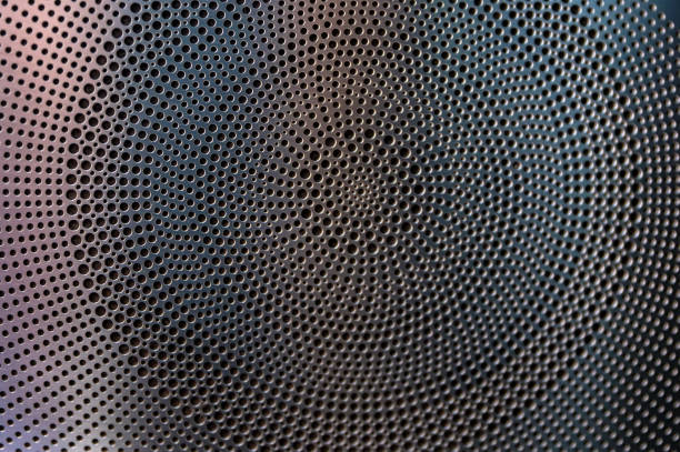 istock Close up abstract Metal grid Circle for background. 1283022252