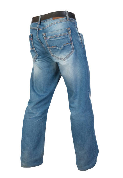 istock Blue jeans isolated on white background.Beautiful jeans 1283022467