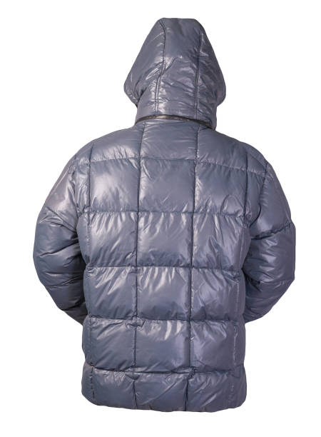 istock Men's jacket in a hood isolated on a white background. Windbreaker jacket 1283022532