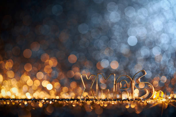 istock XMAS glitter background - Ornament Decoration Defocused Bokeh 1283028341