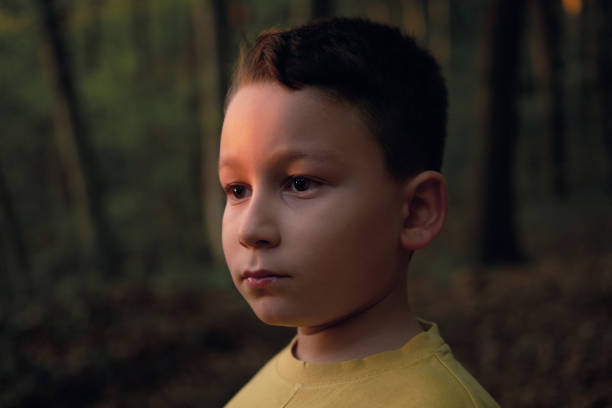 Cute child on nature