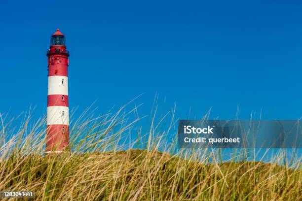 Lighthouse Of Amrum Stock Photo - Download Image Now - Amrum, Beach, Building Exterior