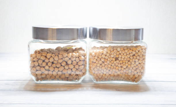 istock glass jar with peas and glass jar with chickpeas 1283045659