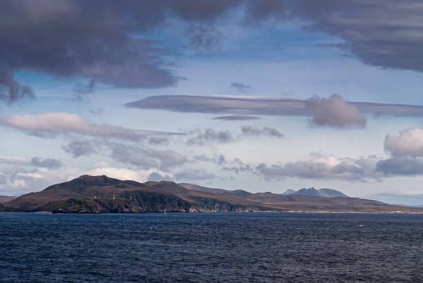 istock Research center on Hornos island under cloudscape, Cape Horn, Chile. 1283048539