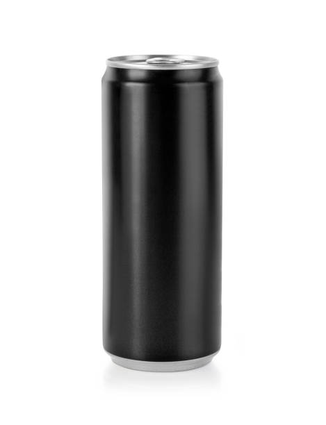 istock Black Metal Aluminum Beverage Drink Can 1283049848