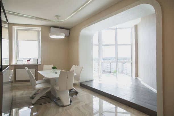 istock Beautiful modern apartment interier. Real estate concept. 1283059122