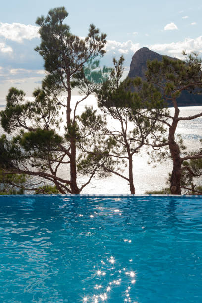 istock Pool against the backdrop of the sea 1283062574