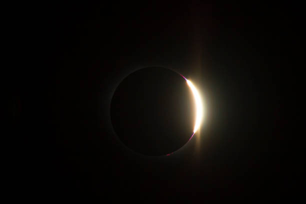 istock Image of a total solar eclipse taken with a telephoto lens. 1283064099