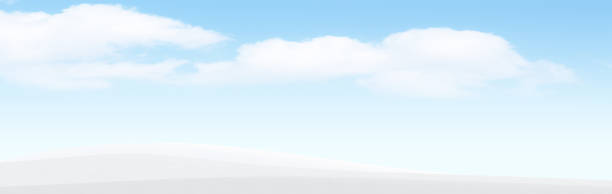Sunny winter day. Symbolic light landscape for background