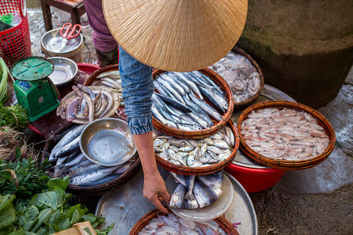 Hoi An market in Vietnam.