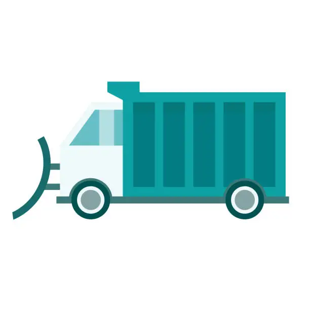 Vector illustration of Snowplow Icon on Transparent Background