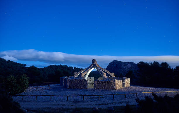 istock Night in the Archejada Cava, Agres. 1283070489