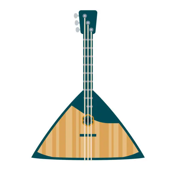 Vector illustration of Balalaika Icon on Transparent Background