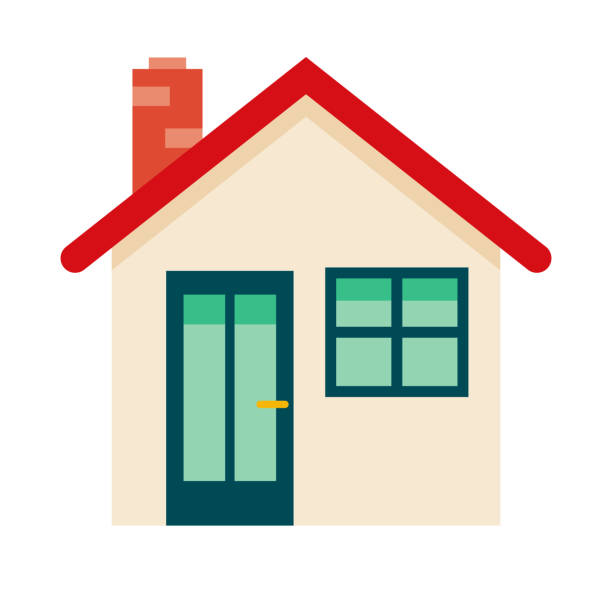 House Icon on Transparent Background - ilustração de arte vetorial