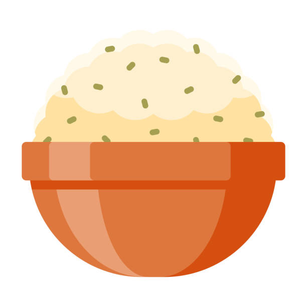 Mashed Potato Icon on Transparent Background A flat design Thanksgiving icon on a transparent background (can be placed onto any colored background). File is built in the CMYK color space for optimal printing. Color swatches are global so it’s easy to change colors across the document. No transparencies, blends or gradients used. mashed potatoes stock illustrations