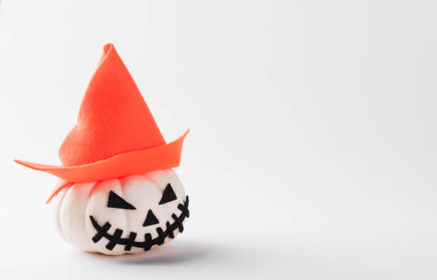 istock ghost pumpkin head jack lantern scary smile wear hat 1283098880
