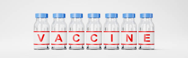 istock Series of Vaccine Bottles on White Background 1283117551