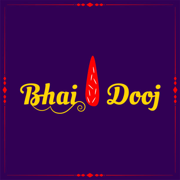 Traditional bhai dooj tilak design purple background Traditional bhai dooj tilak design purple background vector bhai tika stock illustrations