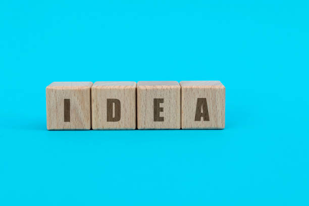 istock Wooden blocks with word idea 1283123075