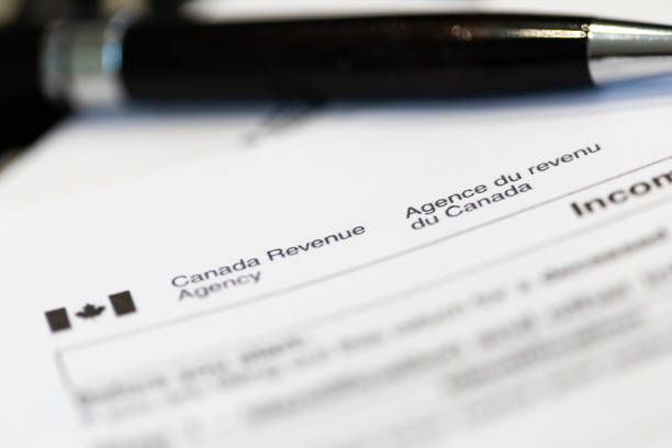 istock Income Tax Documents for Canada 1283123164