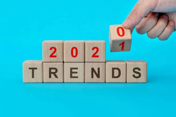 Photo of Wooden blocks with word 2021 trends