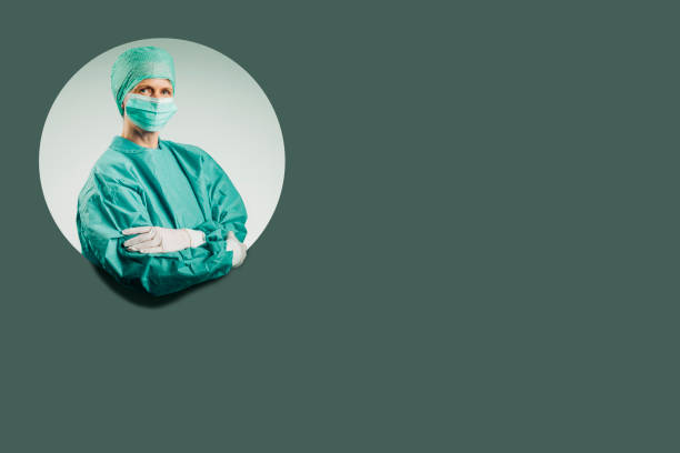 Thoughtful Doctor Standing In Operating Room