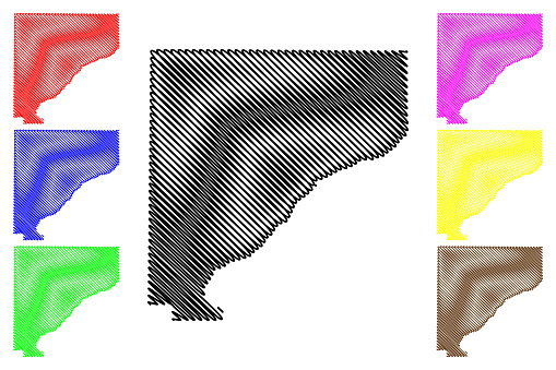 Vetores de Condado De Warren Indiana Ilustração Vetorial De Mapas