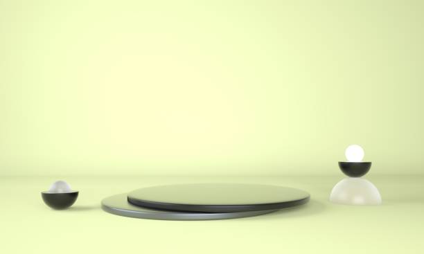istock Pedestal for display, platform for design, blank product. 3D rendering. 1283142043