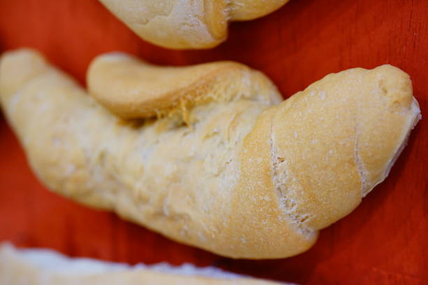 istock Freshly baked croissants 1283143261