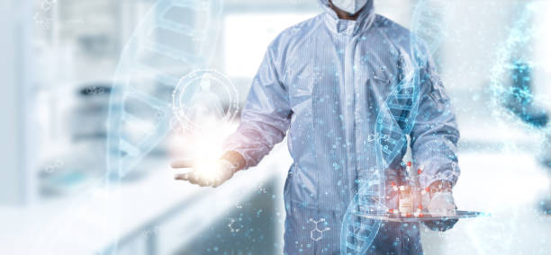 istock Doctor analyse covid-19 coronavirus vaccine and succesful to develop vaccine for stop covid-19 pandemic concept, reserch technology in medicine , healthcare interface use for help patient get well 1283148876