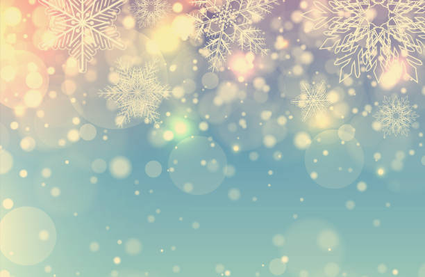 istock Christmas background with snowflakes 1283149531