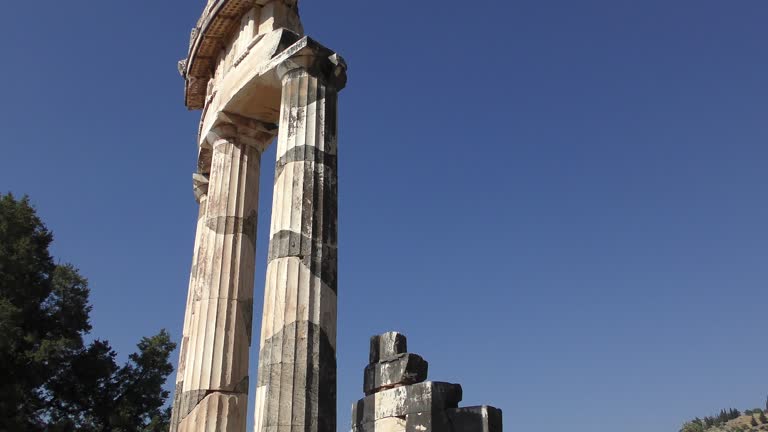Athena Pronaia Temple in ancient Delphi