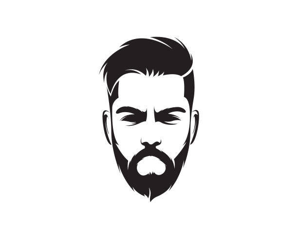 Beard Logo Design Stock Illustration - Download Image Now - Men, Retro  Style, Logo - iStock