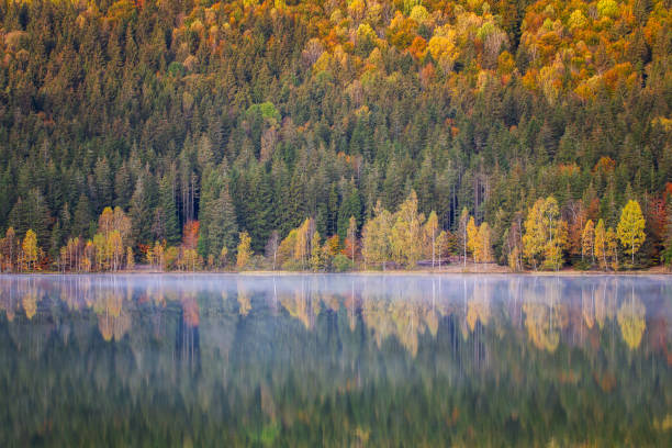 istock Autumn landscape by the lake 1283153289