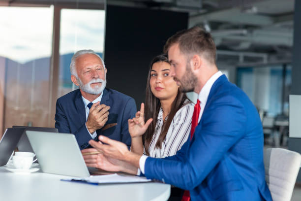 istock Business team having meeting in office. Diversity. 1283156634
