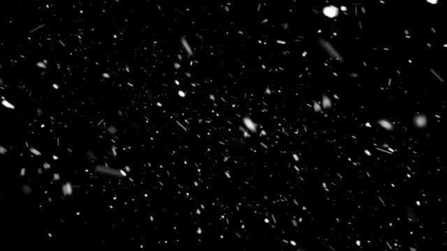 4k resolution Particle Abstract Background of snowfall alpha layer on Back