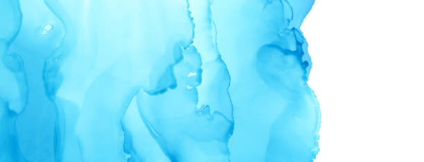 istock Art Abstract blue paint blots background. Alcohol ink colors. Marble texture. 1283165131