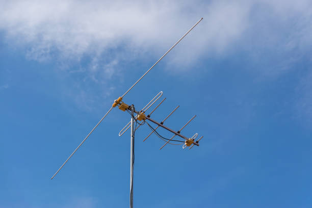 istock Vintage TV antenna. 1283166888