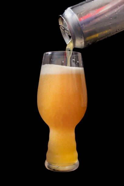 istock Serving beer from a can into an IPA beer glass 1283168360