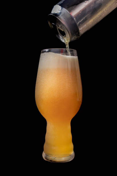 istock Serving beer from a can into an IPA beer glass 1283168363