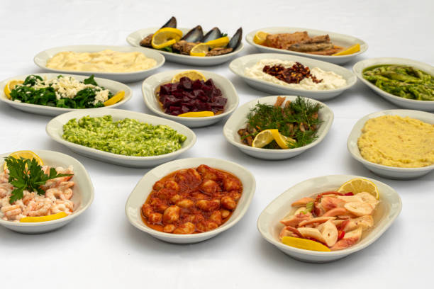 istock Turkish food appetizers isolated on white background 1283173547