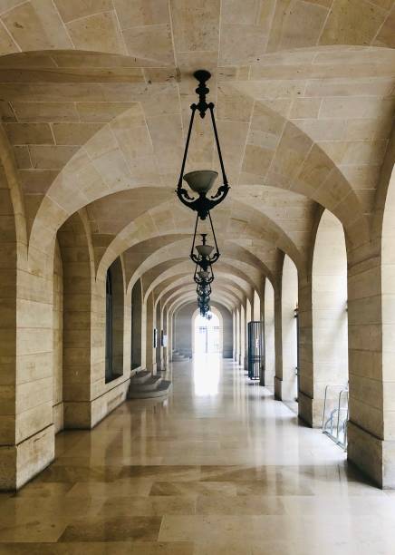 Paris : arch of Odeon theatre. Paris in France. June 21, 2020