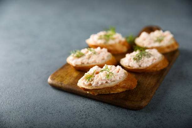 istock Salmon pate on toast 1283185862