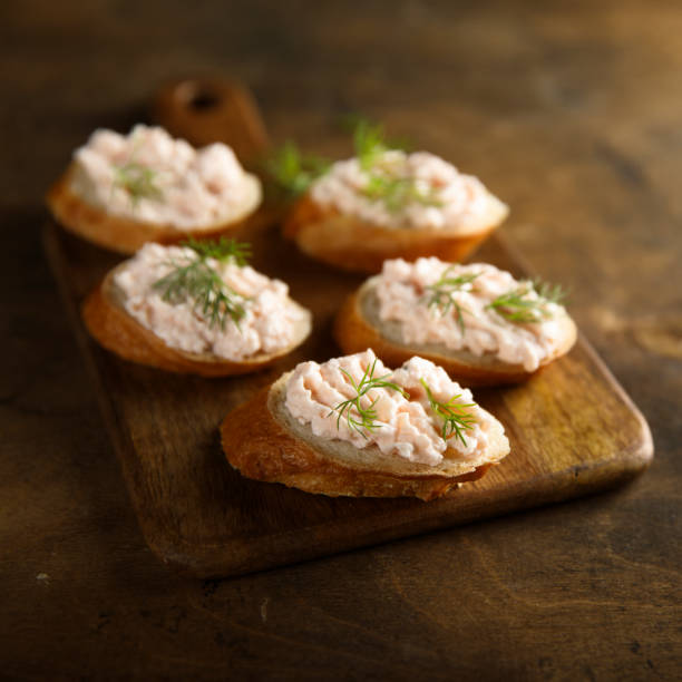 istock Salmon pate on toast 1283187230