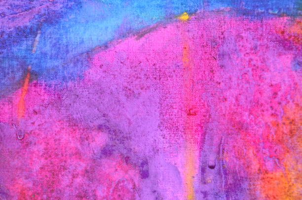 istock Abstract textured multi coloured background. Watercolour paint dissolved on canvas. Mauve, lilac, and purple 1283188072