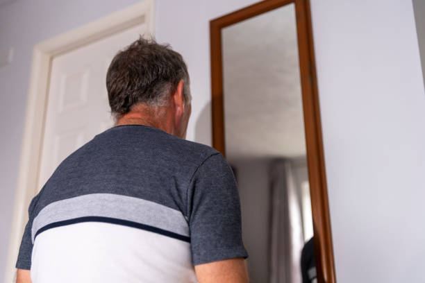 istock A senior man after a home haircut during lockdown 1283191613