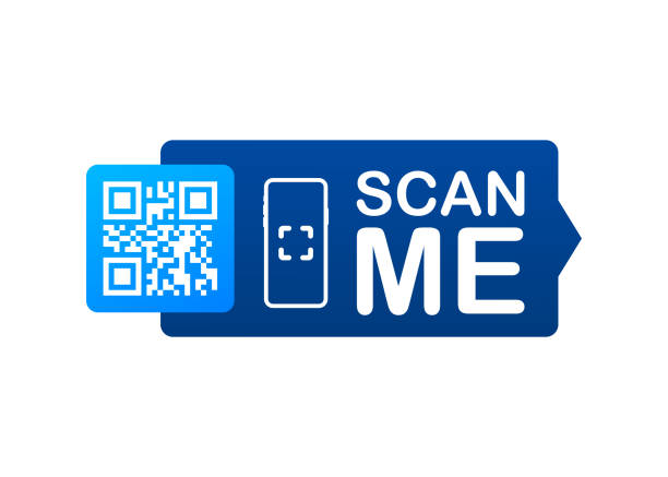 stockillustraties, clipart, cartoons en iconen met qr-code voor smartphone. inschrijving scan me met smartphone pictogram. qr-code voor betaling. vectorillustratie - medische scan